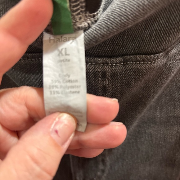 HALARA Charcoal Denim wide Leg Jegging - Picture 2 of 4